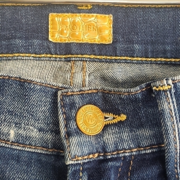 MOTHER The Pony Boy Ankle Fray Cuffed Jeans in Tequila Truth - Picture 5 of 14